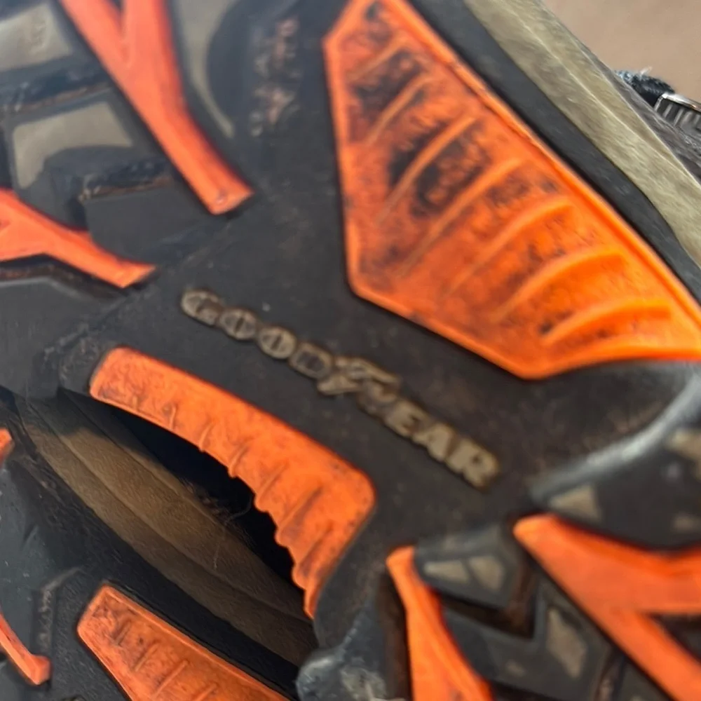 Rugged Black and Orange Boots for Outdoor Adventures